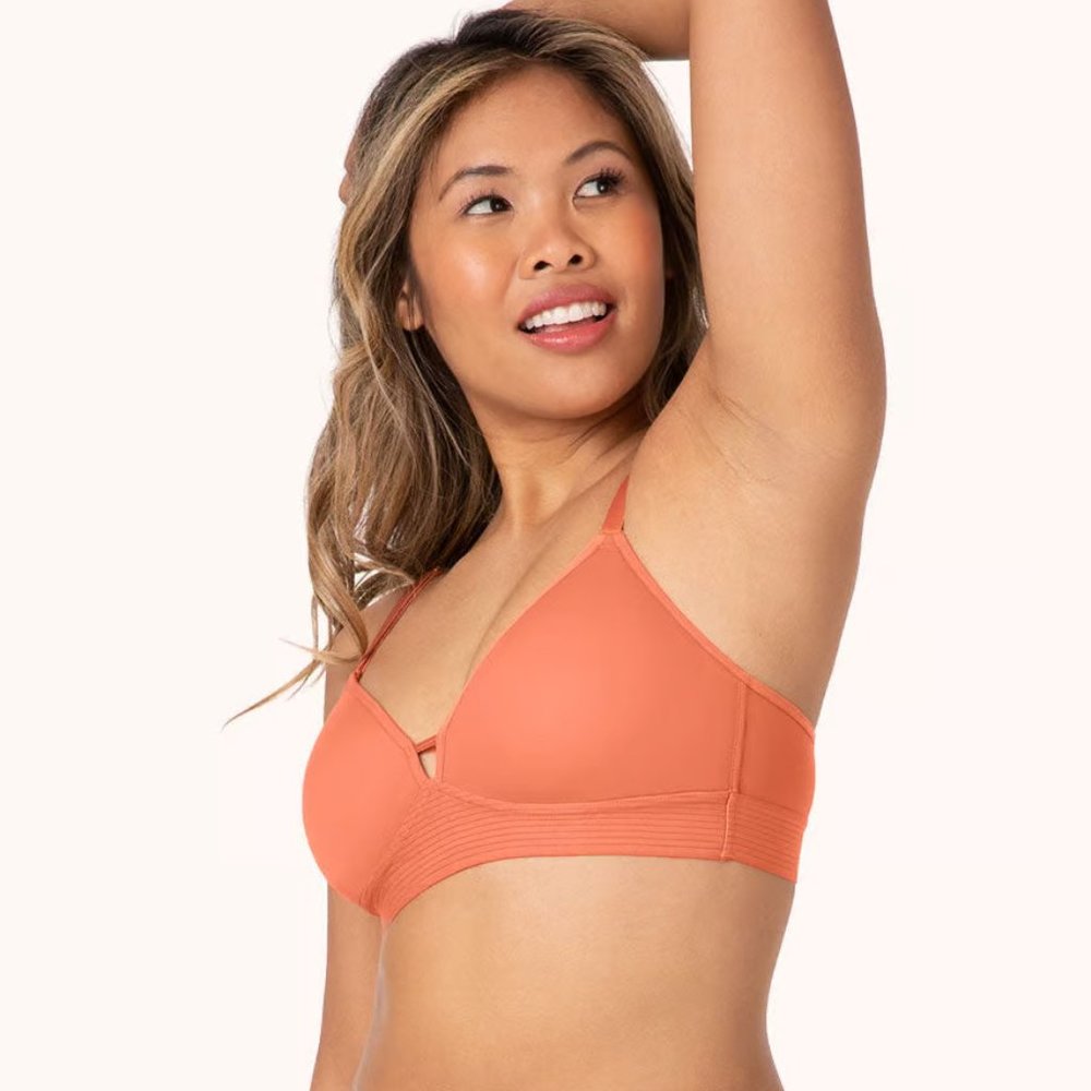 NWT Lively The Spacer Bra - Terracotta Size 34B - Comfortable Wirefree Bralette